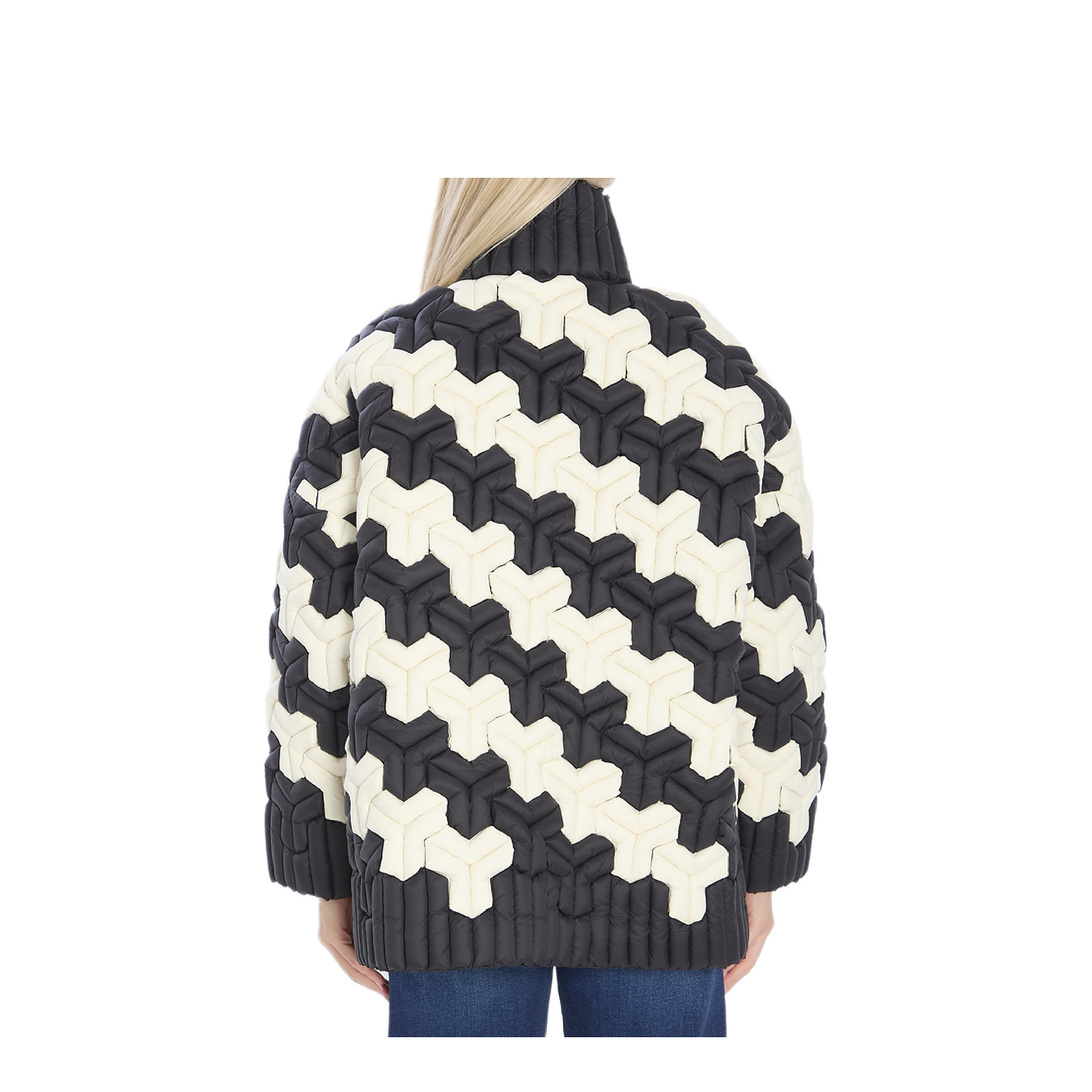 MAYFEYR - Raxxy - Black And White Puffer Jacket - CRDJ005N133