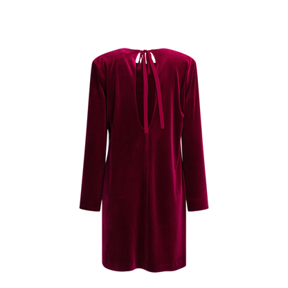 MAYFEYR - Semper - Short Velvet Dress - 45874385RUBINO