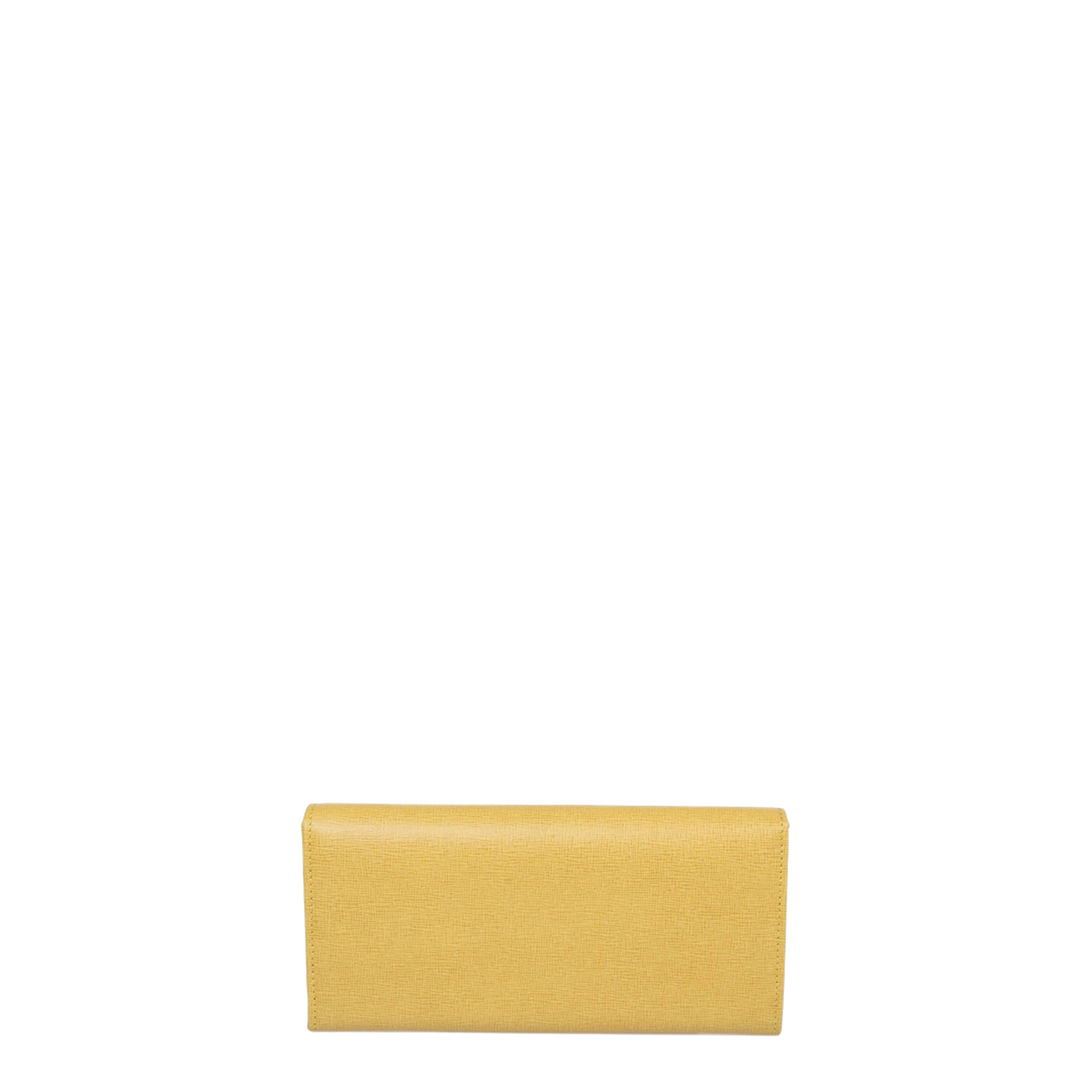 Yellow Leather Long Wallet