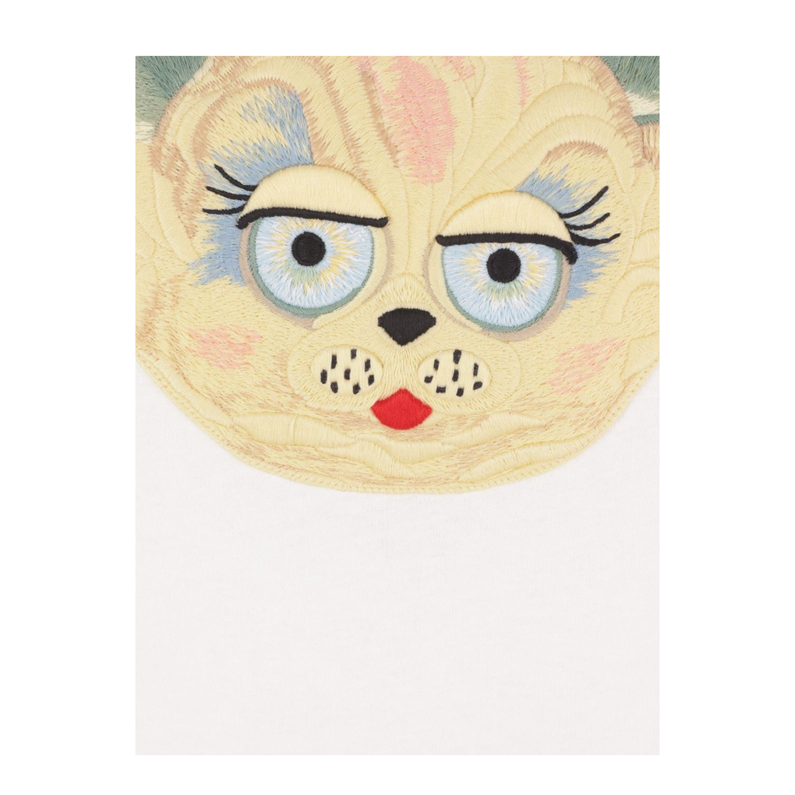 Cat-face Patch T-shirt