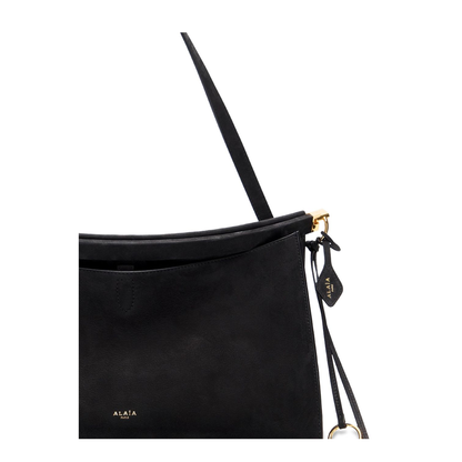 Le Click Pocket 35 Nubuck Crossbody - Noir