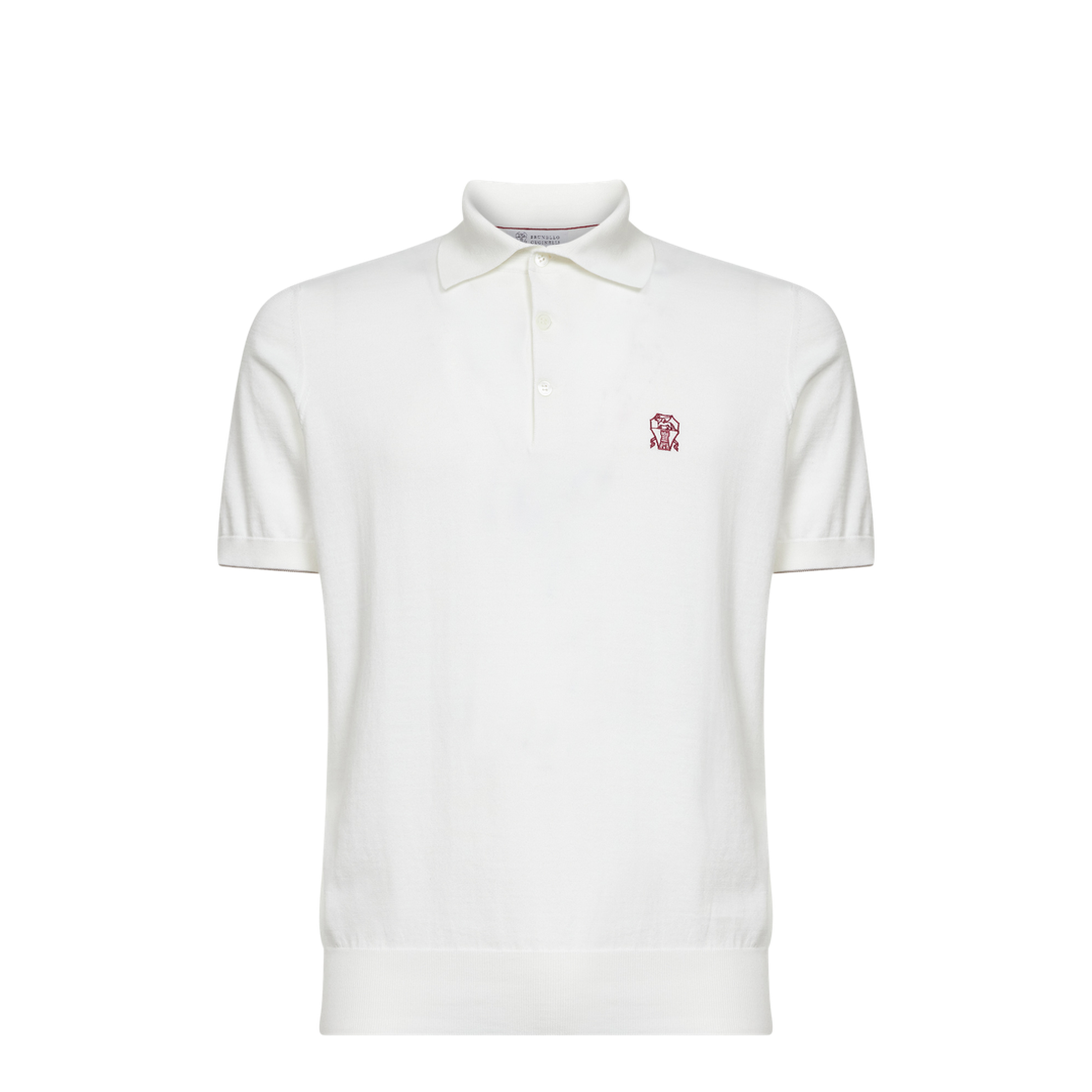 Polo Shirt Cotton Knit White