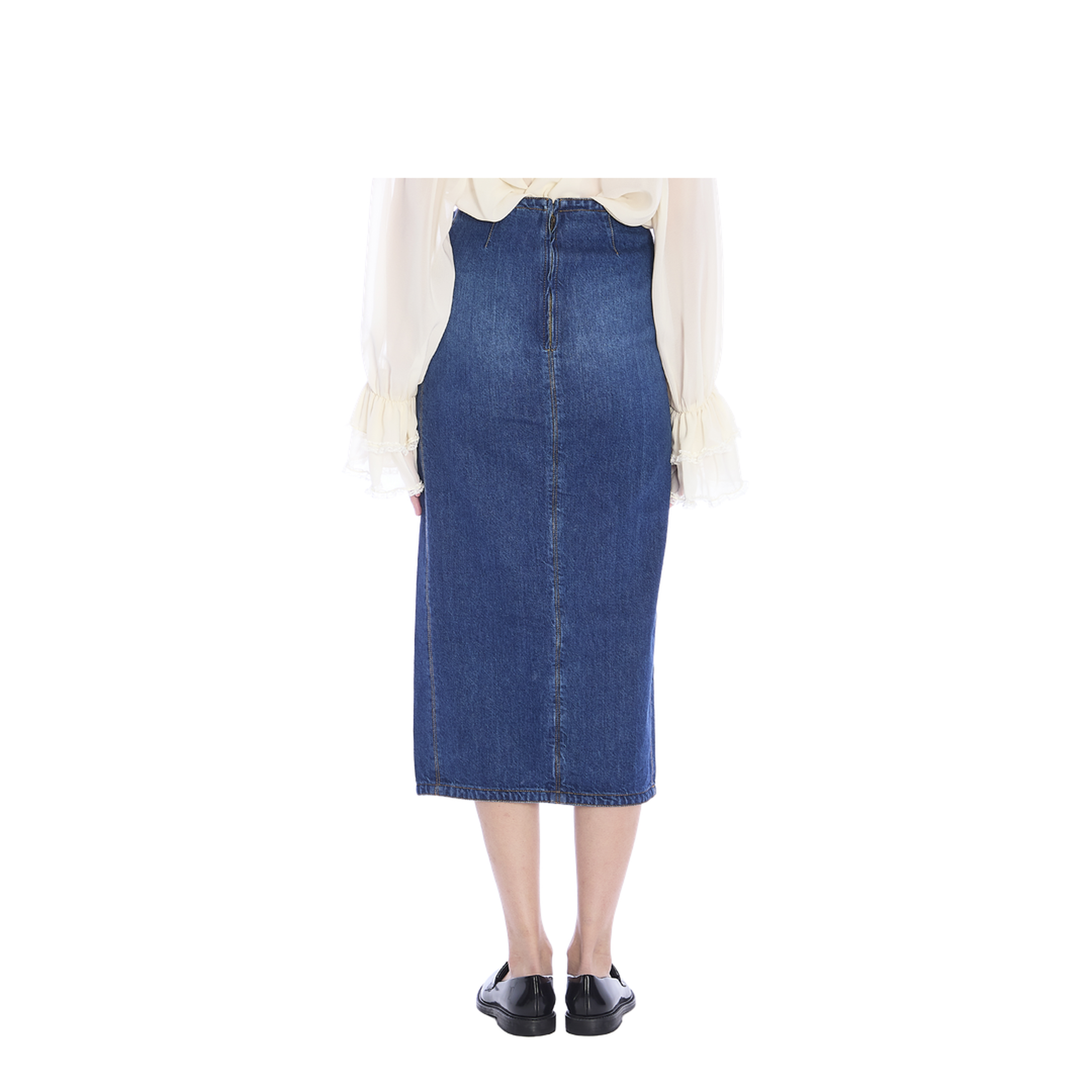 Denim Midi Skirt