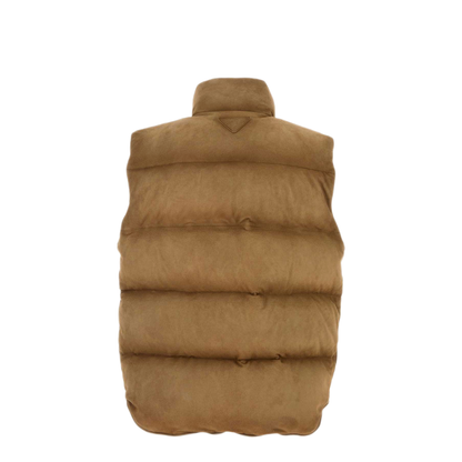 MAYFEYR - Prada - Biscuit Suede Sleeveless Down Jacket - UPT142SOOO18OMF0E2Q