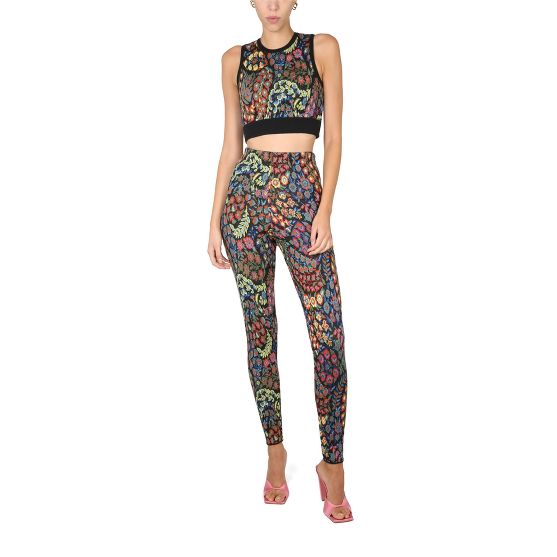 Jacquard Wool Blend Top And Leggings