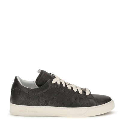 MAYFEYR - Kiton - Leather Sneakers - USSA421N0151707GRIGIOSCUR