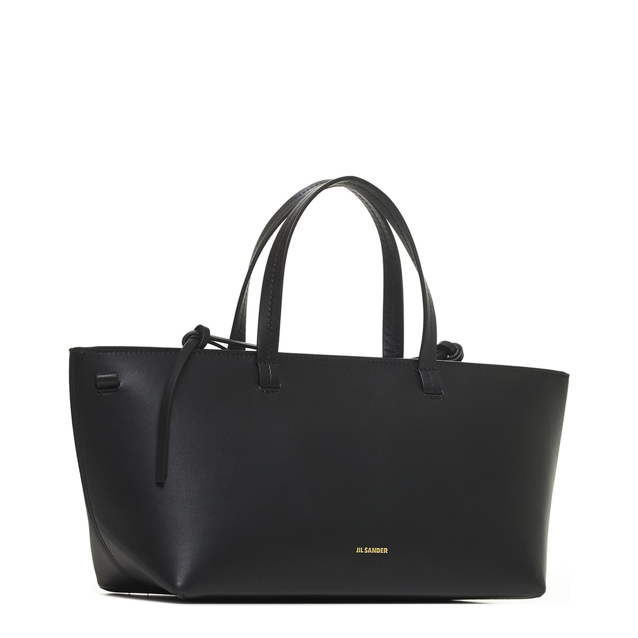Bateau Black Leather Seal Bag