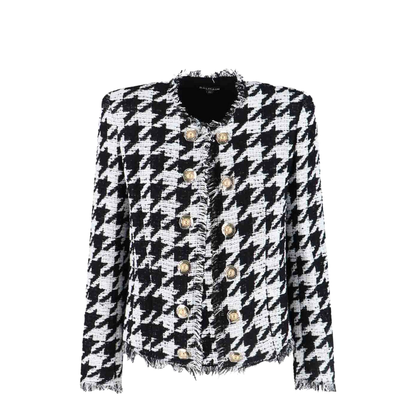 Jacket with Decorative Buttons - Black