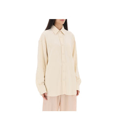 Stella McCartney oversized shirt in crepe jersey