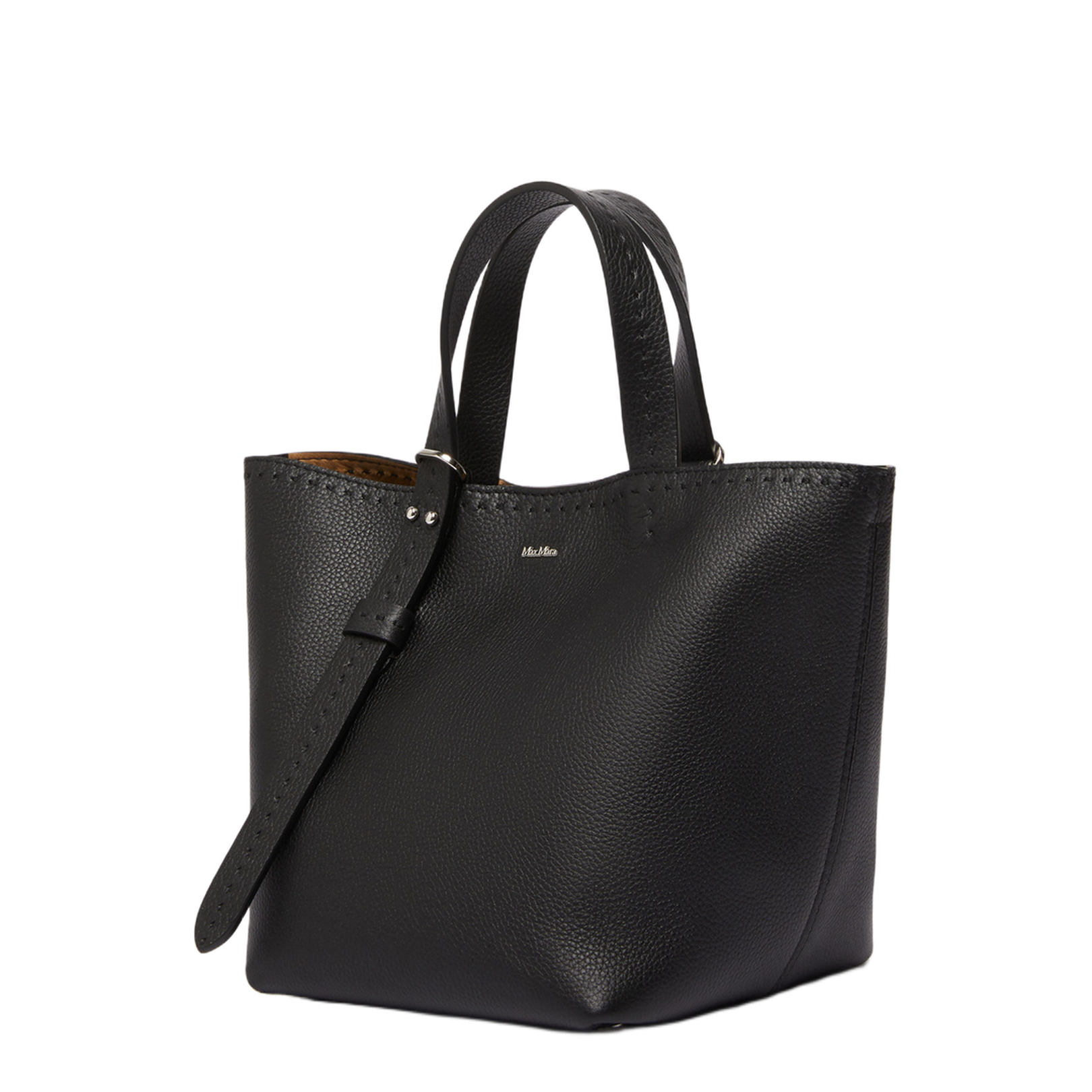 Extra-small leather Archetipo bag, black