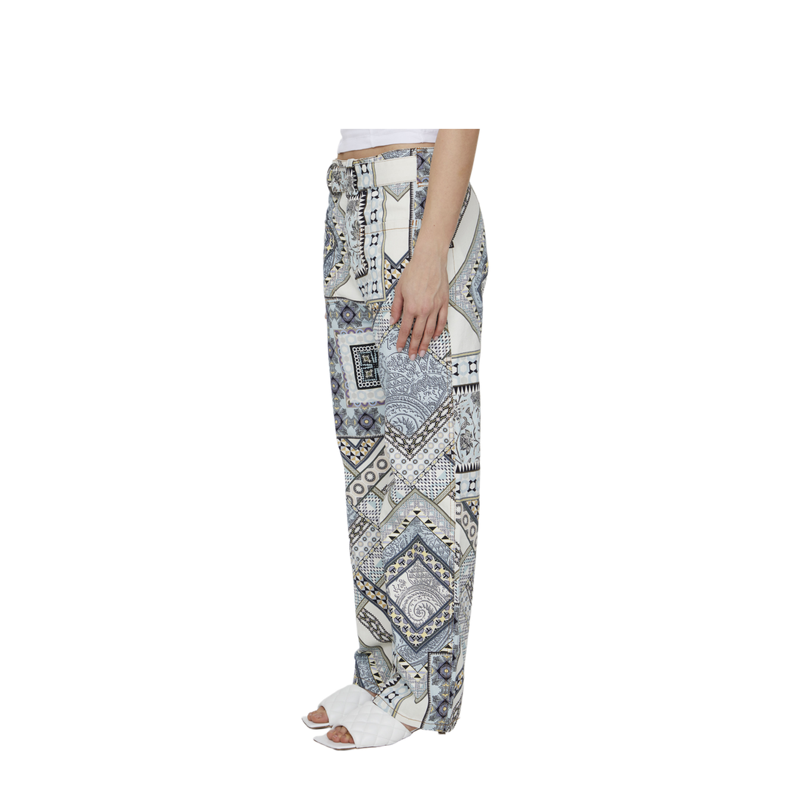 Paisley Print Trousers