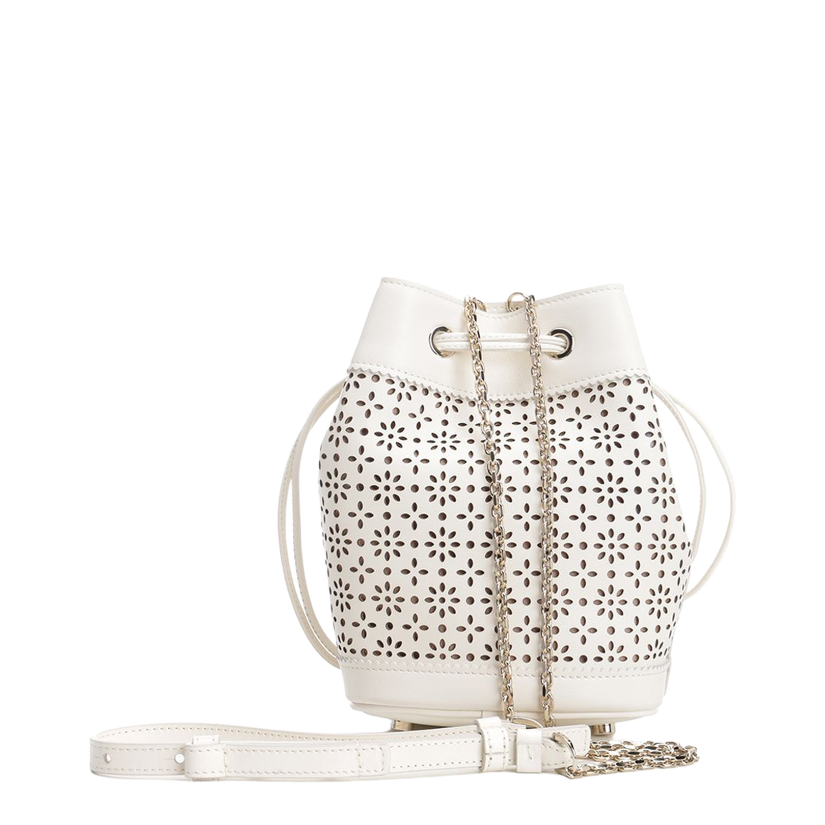 Très Vivier Bucket Bag in leather
