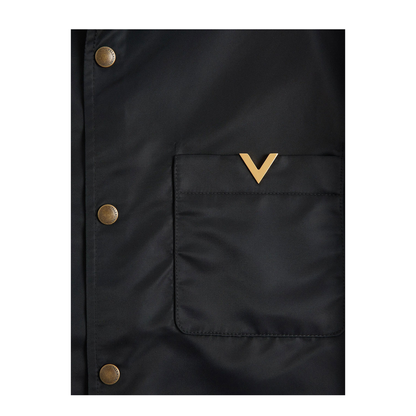 MAYFEYR - Valentino - Nylon Shirt Jacket With Vgold - VCIO06BET