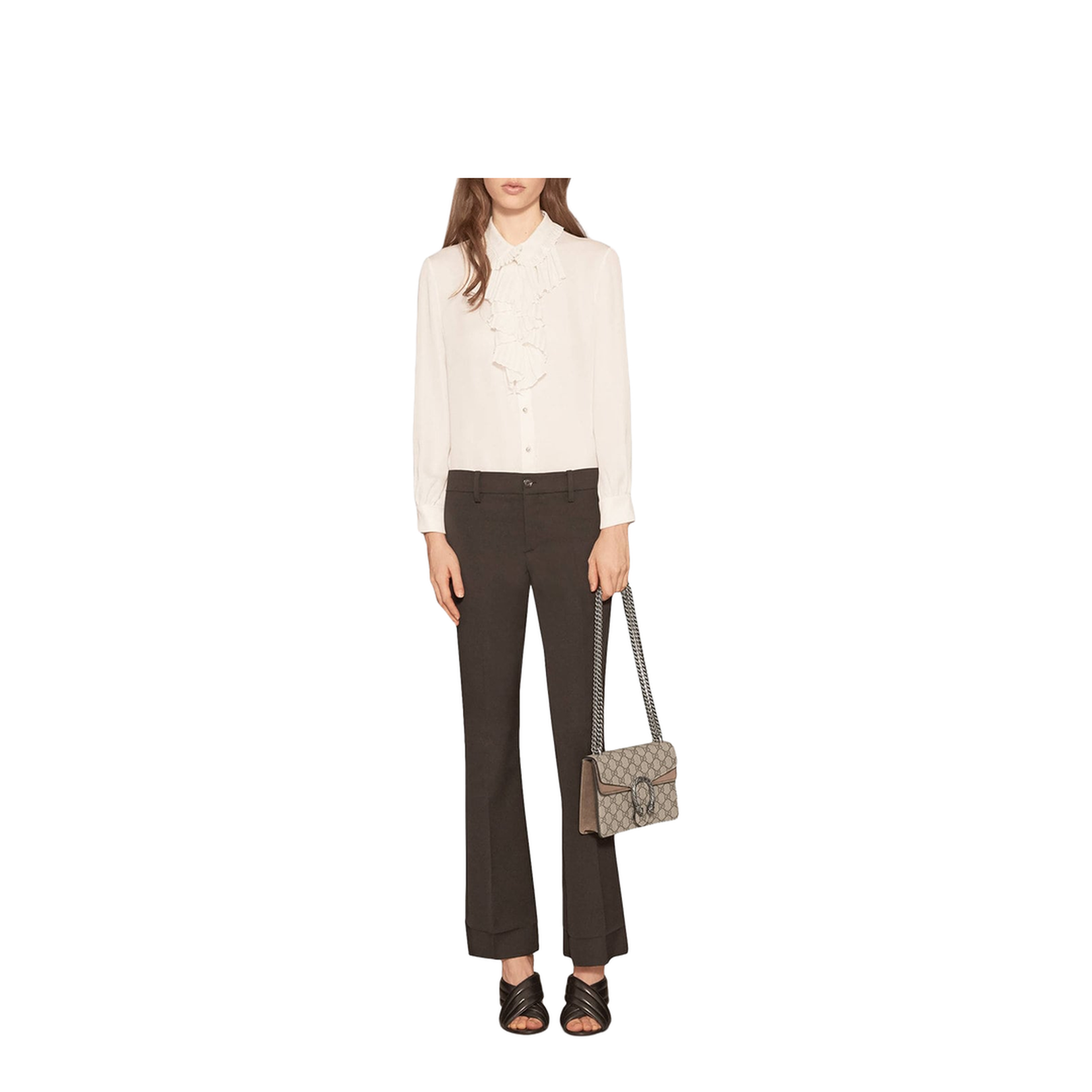 Dionysus Small Leather Shoulder Bag - Beige
