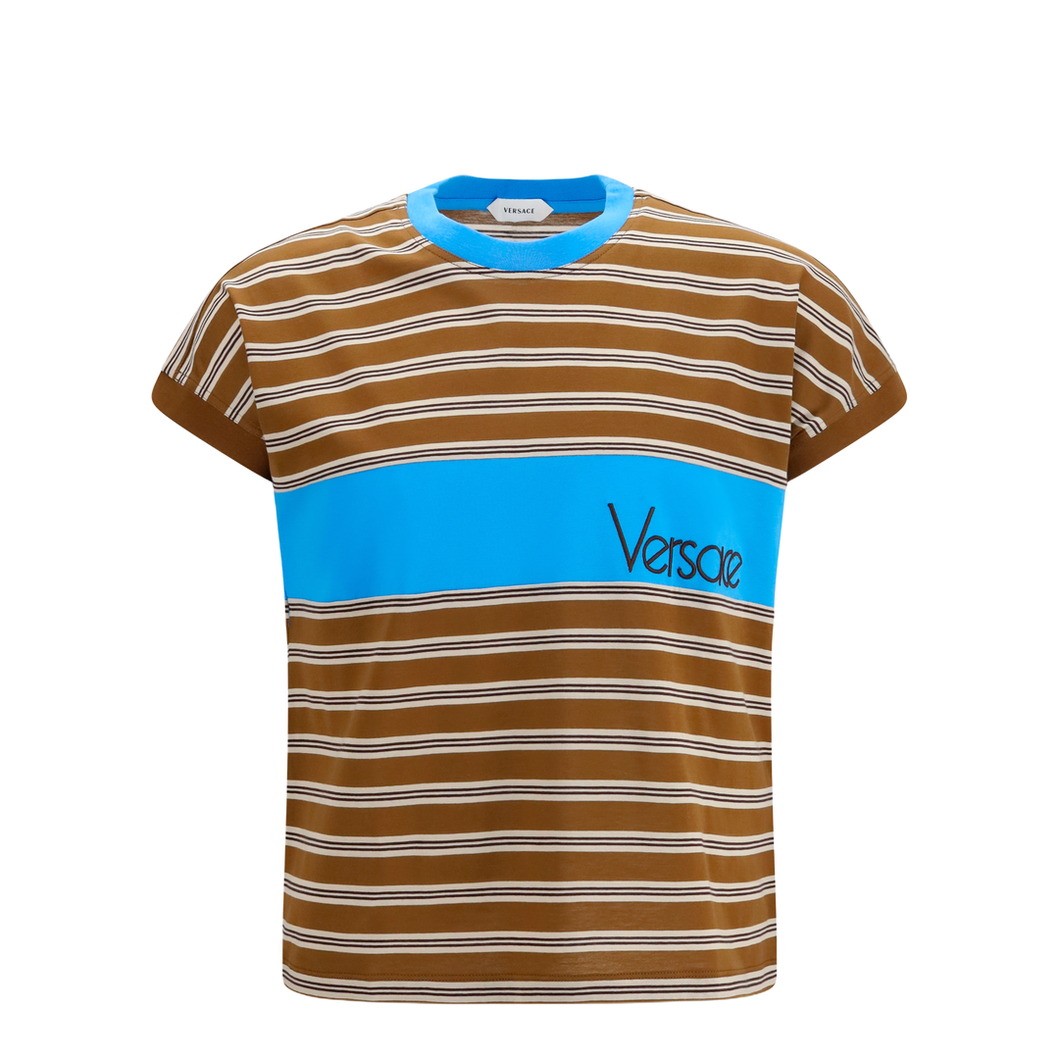 MAYFEYR - Versace - Striped Cotton T-Shirt - 10255111A18439