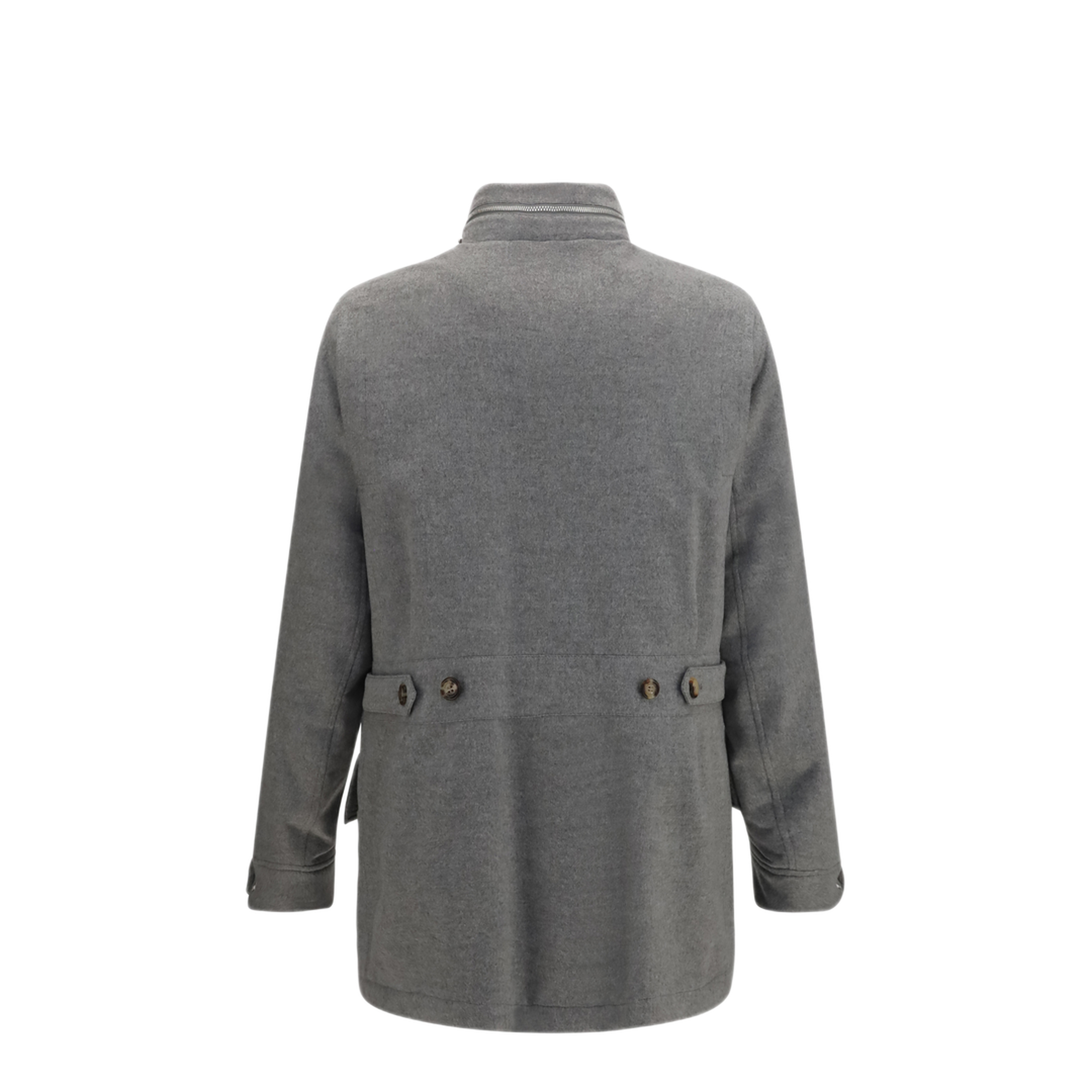 MAYFEYR - Brunello Cucinelli - Cashmere Jacket With Zip And Buttons - MM4006005C478