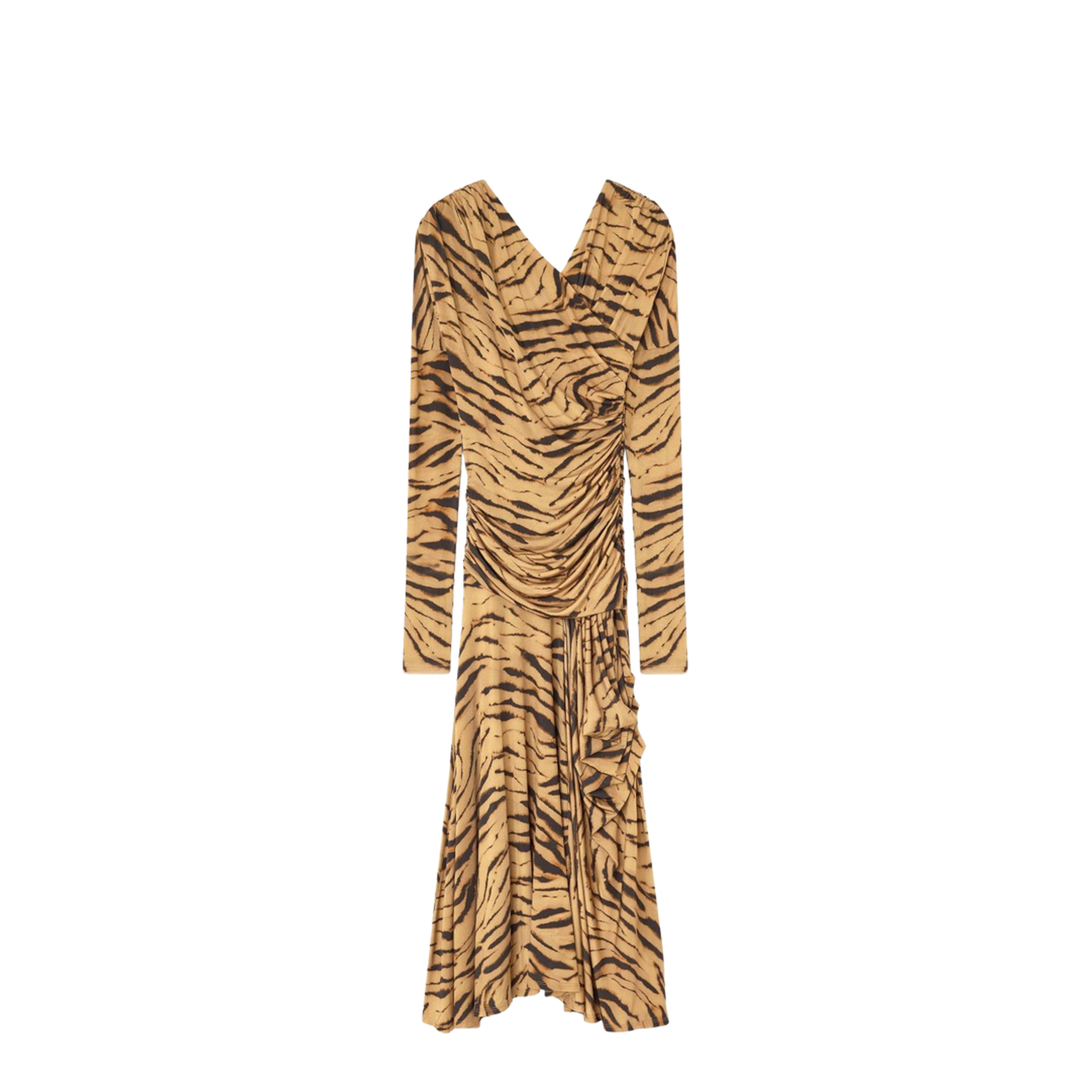 Long Dress with Zebra Print