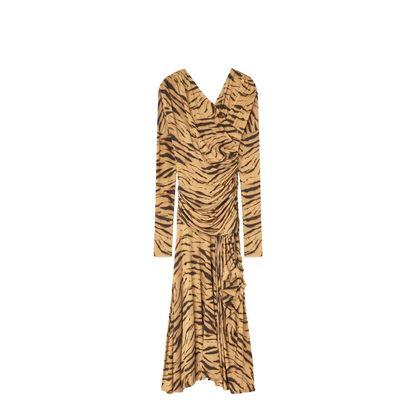 Long Dress with Zebra Print