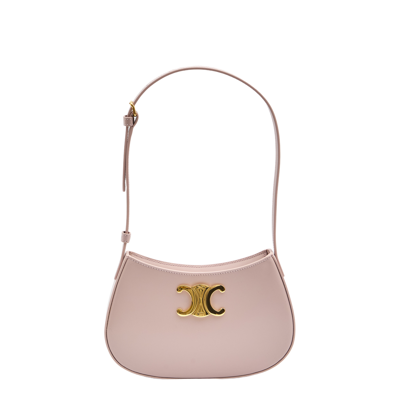 Medium Tilly Bag in Shiny Calfskin - Bleached Pink