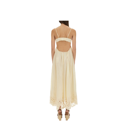 Coco Embroidered Long Dress
