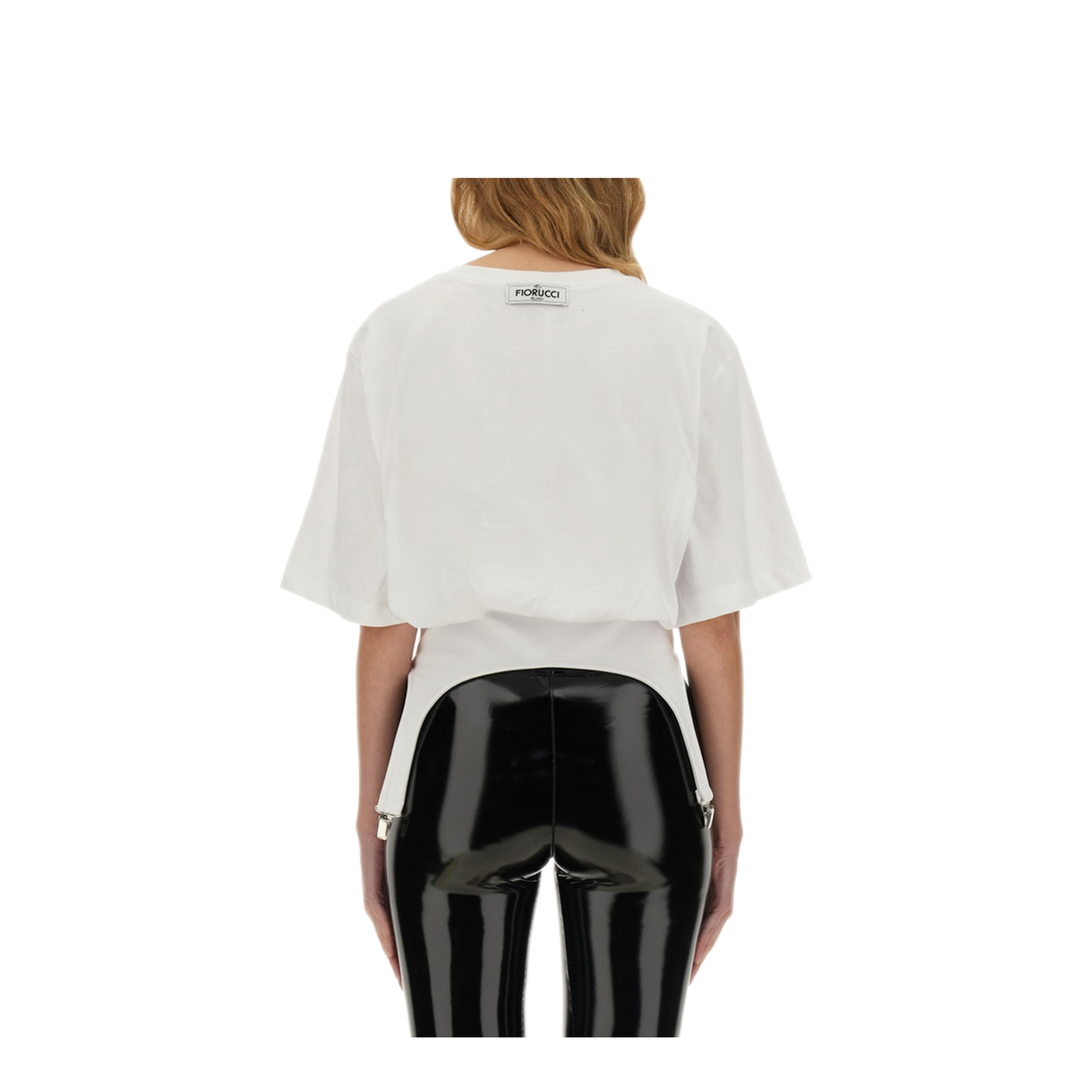 MAYFEYR - FIORUCCI - T Shirt With Suspenders - W01FMTSH263CJ01WH01WHITE