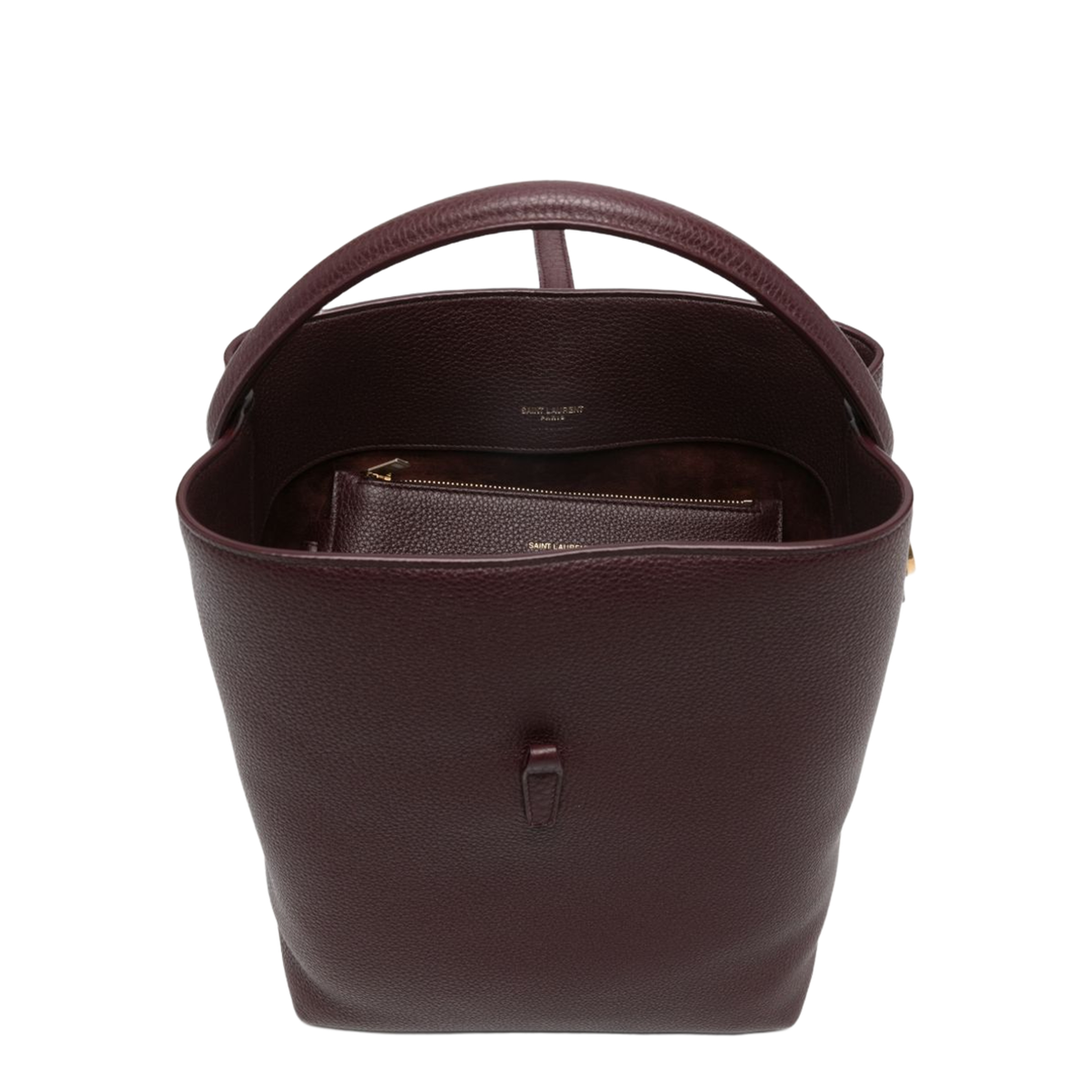 LE 37 Calf Leather Bucket Bag - Bordeaux