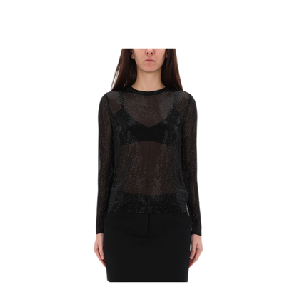 MAYFEYR - MICHAEL BY MICHAEL KORS - Top With Rhinestones - MF561A5B8D001BLACK