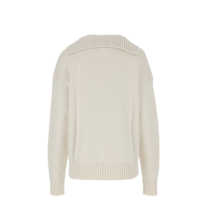 Ivory Cashmere Blend Oversize Sweater