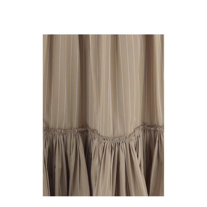 Cotton Skirt with Striped Pattern