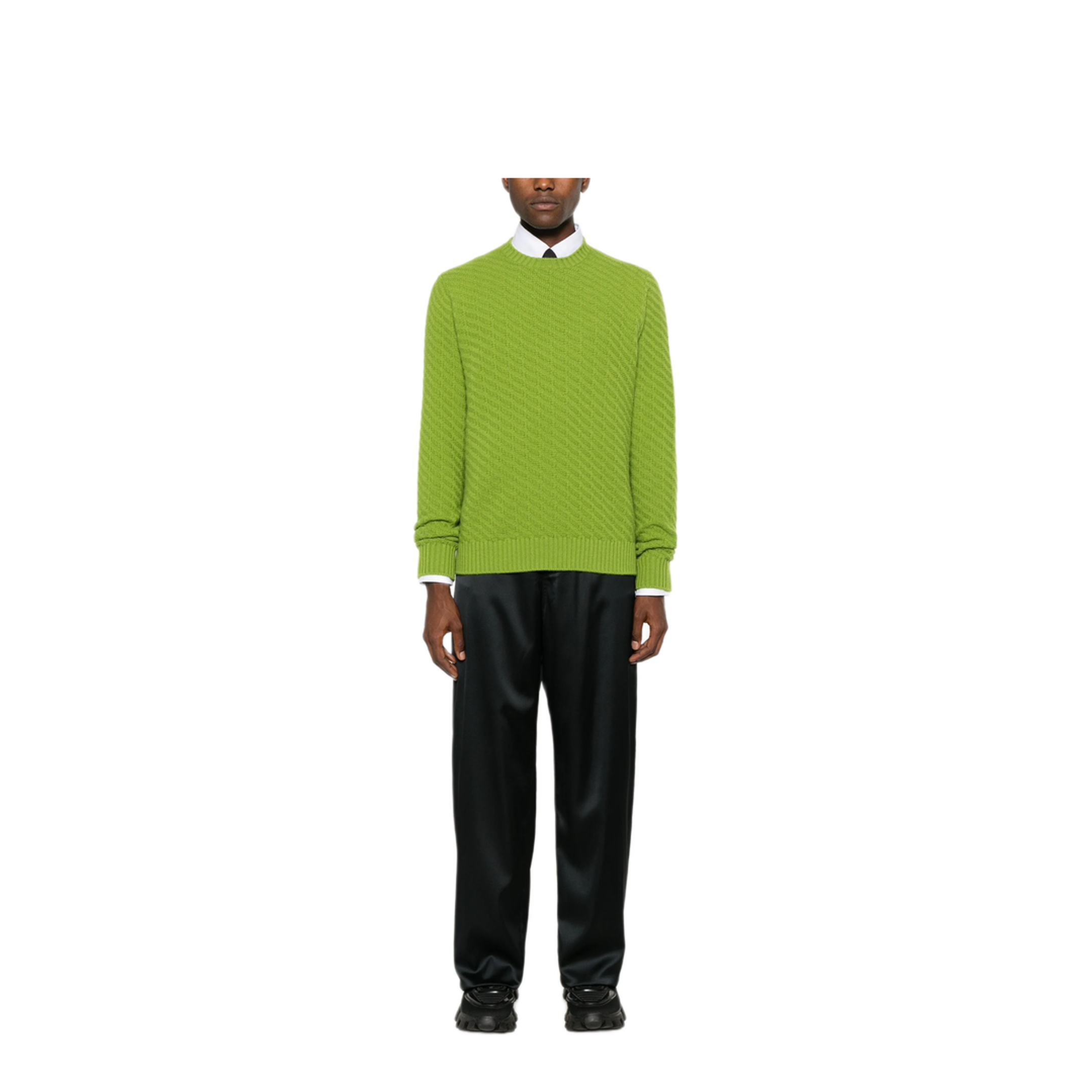 MAYFEYR - Prada - Ribbed-Knit Jumper - UMB890SOOO15TQF077G