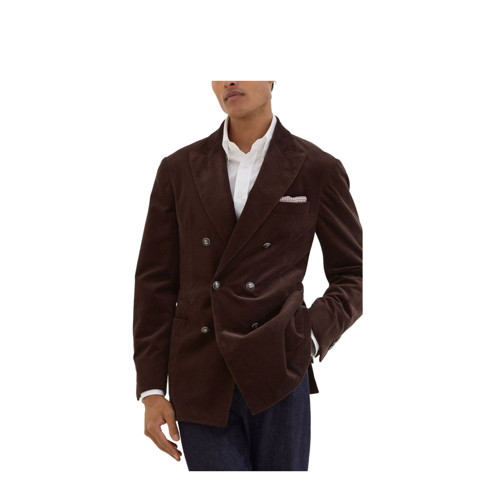 Cotton Double-Breasted Jacket