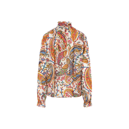 MAYFEYR - Etro - Paisley-Print Tie-Neck Silk Blend Blouse - WRJA0157AKG50