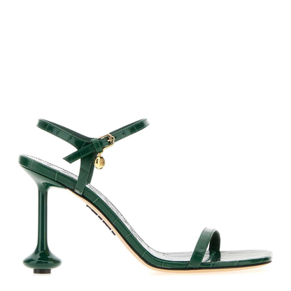 MAYFEYR - Loewe - Dark Green Leather Toy Sandals - LLST465X04EMERALDGREEN