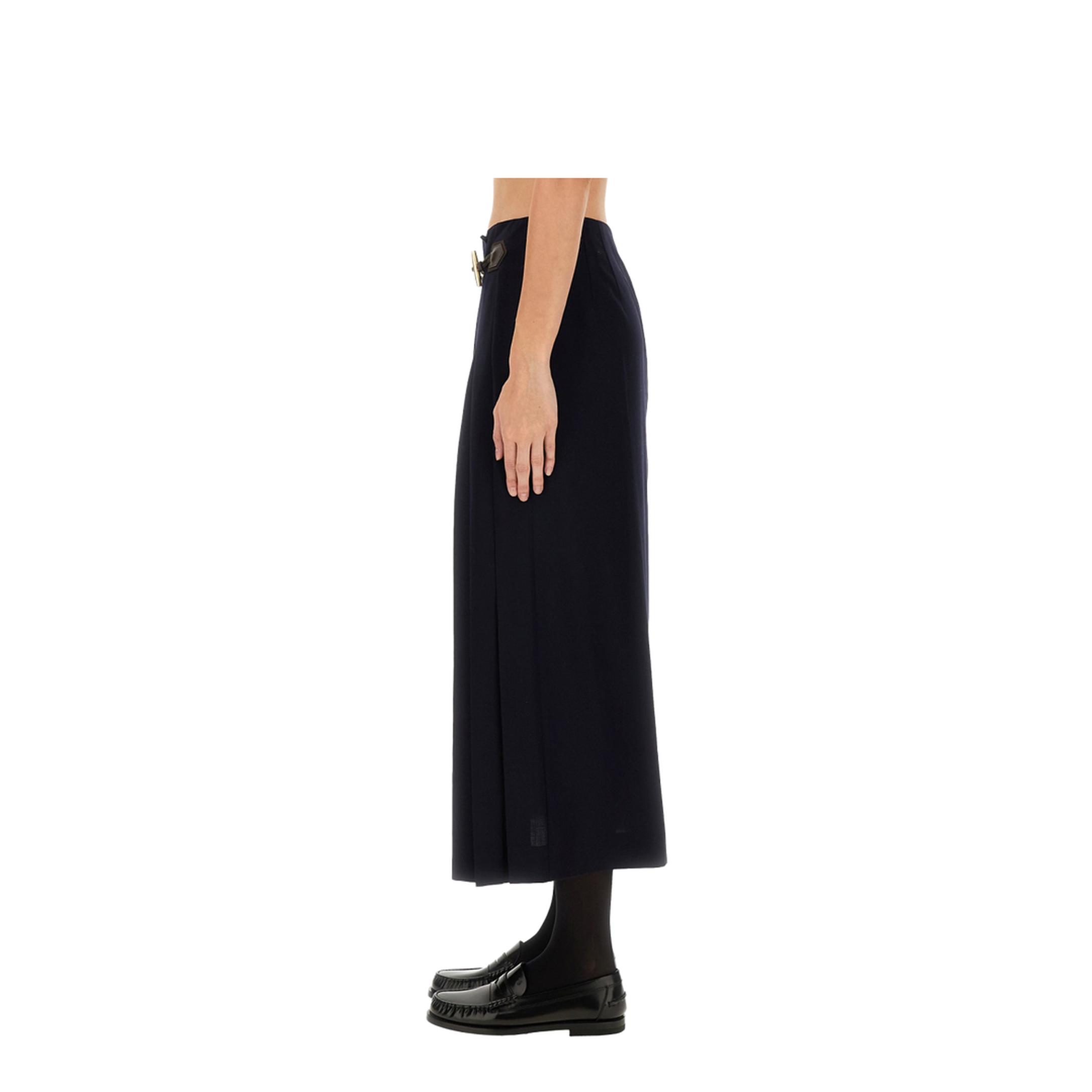 MIDI SKIRT WITH TOGGLE