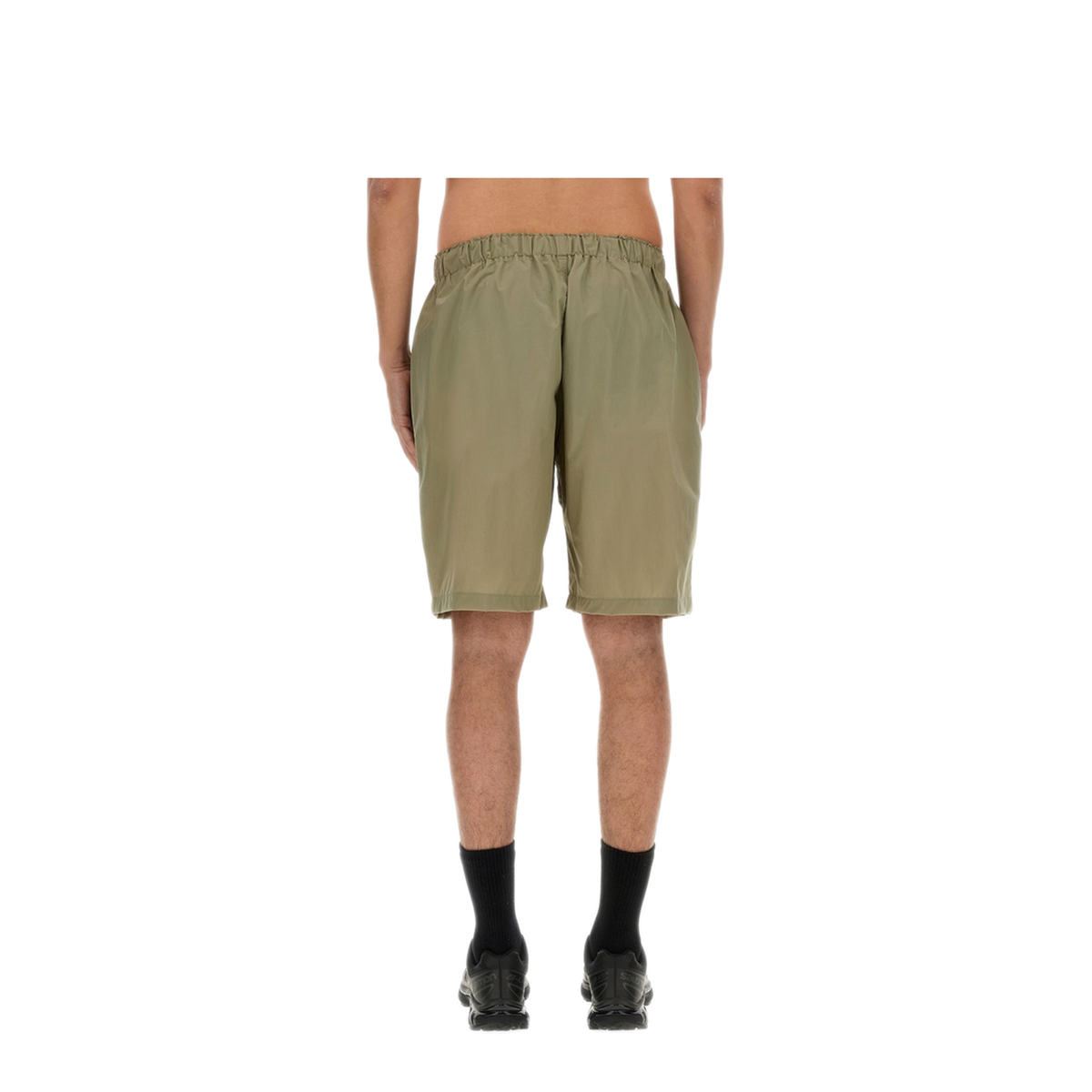 MAYFEYR - SOUTH2 WEST8 - Nylon Bermuda Shorts - OT481AGREYBEIGE