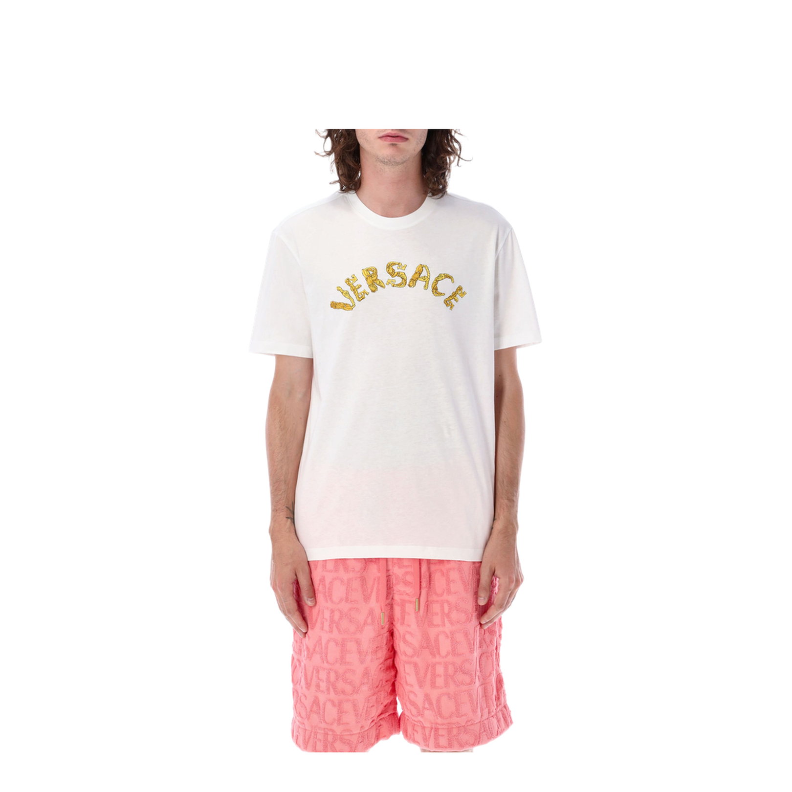 Logo Embroidery T-shirt In White
