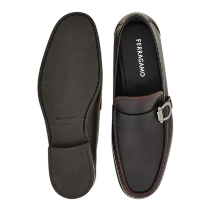 MAYFEYR - Ferragamo - Caspian Leather Loafers - 0279630791766CORDOVAN