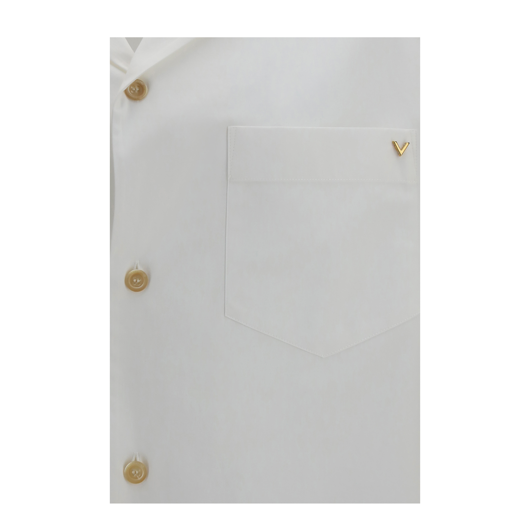 MAYFEYR - Valentino - Short Sleeve Shirt With Vlogo - 9V3AA1134WW0BO