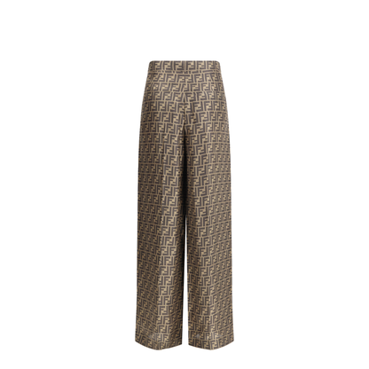 MAYFEYR - Fendi - Monogram Pattern Silk Pants - FR6606A8G3