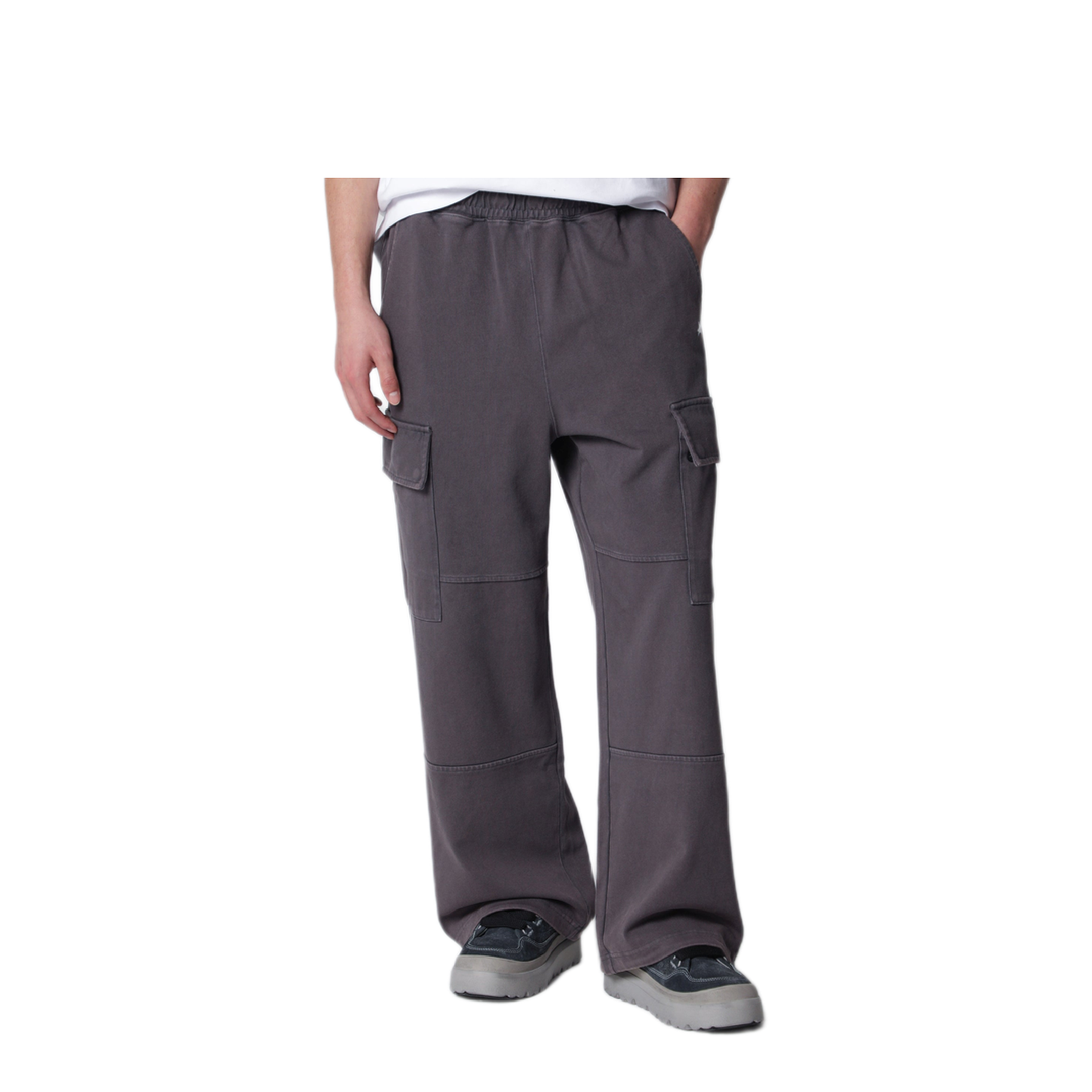 MAYFEYR - BAPE - Washed Grey Cargo Jogging Pants - 001PTM301306MCOCH