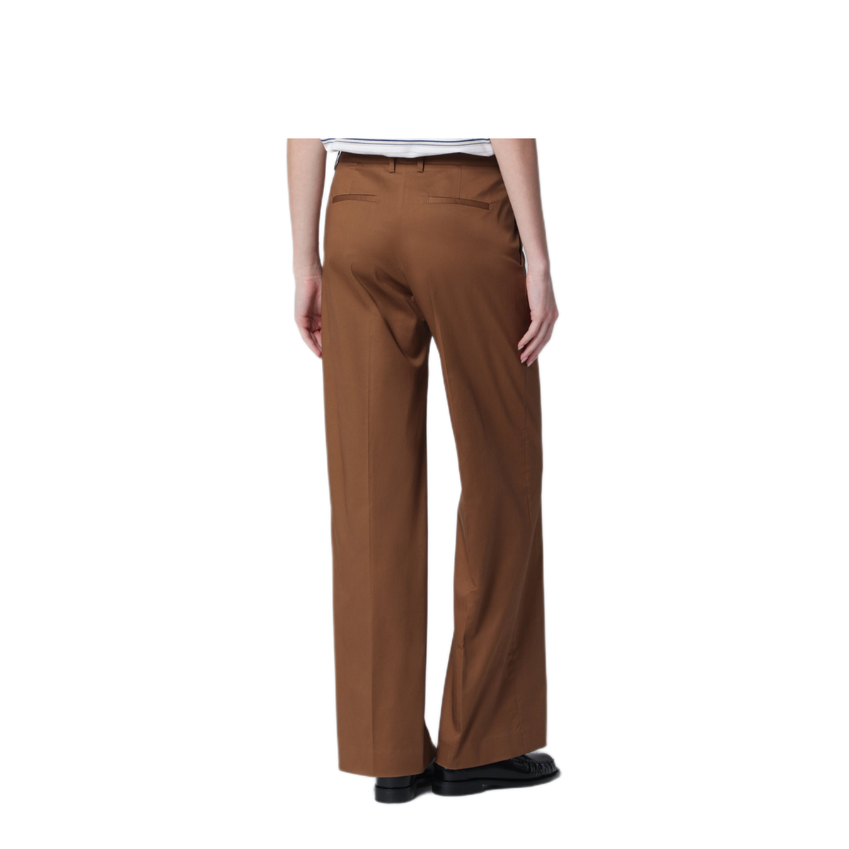 MAYFEYR - PT Torino - Francoise Beige Cotton Blend Trousers - CDVSFSZ00STDVD100870