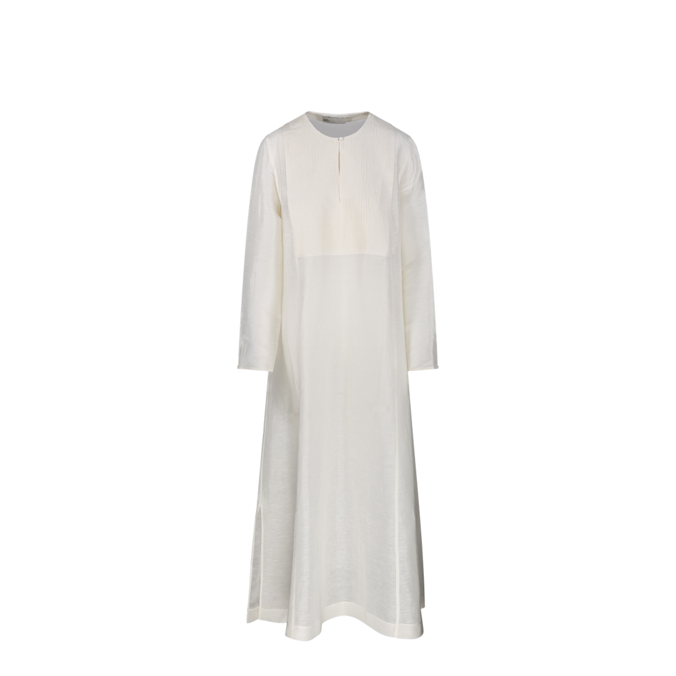Ivory Linen Blend Caftan