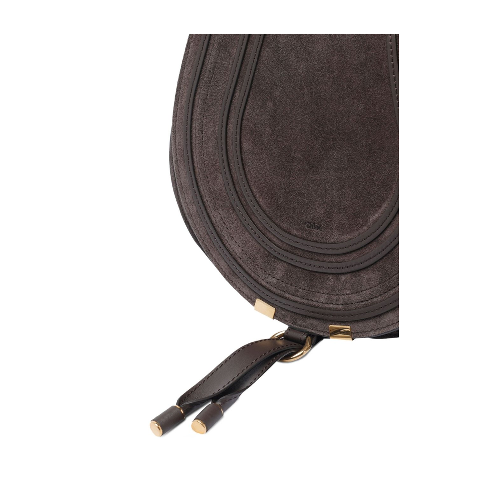 Marcie Saddle Bag in Suede Leather