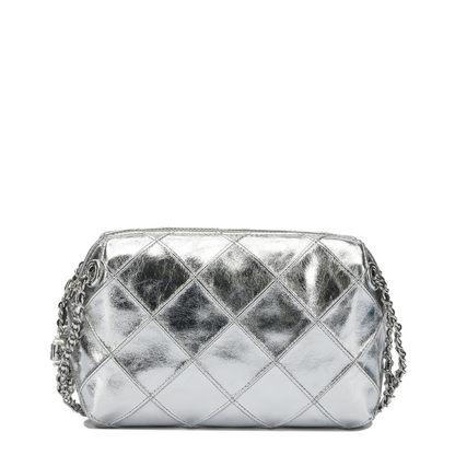 Fleming Metallic Leather Crossbody - Metallic Gold