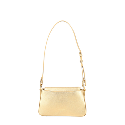 Laminated Calfskin Phone Bag - Gold