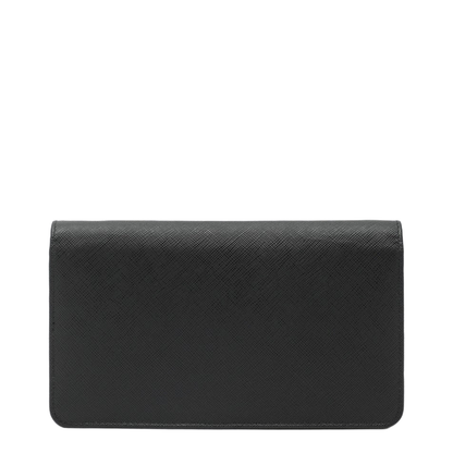 Mini Saffiano Mini Calfskin Crossbody - Black (Nero) / F0002