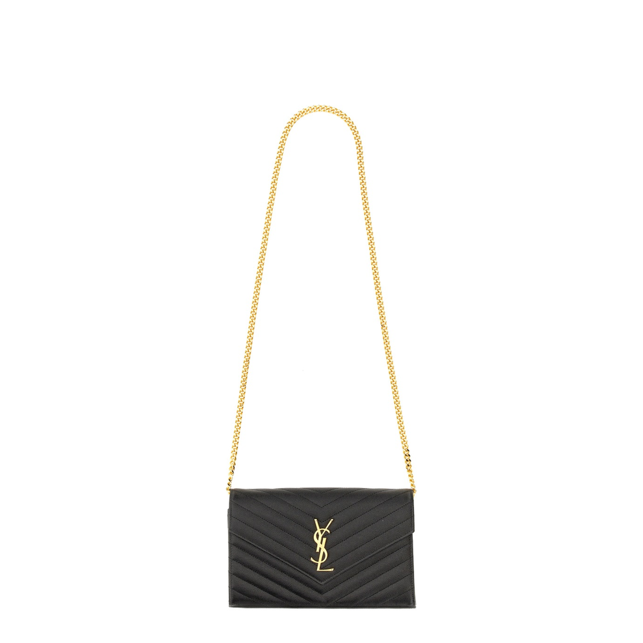 Classic Cassandre Chain Wallet In Grain De Poudre Leather