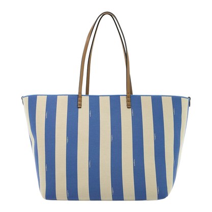 Roll Large Canvas Shopper Bags - Blue