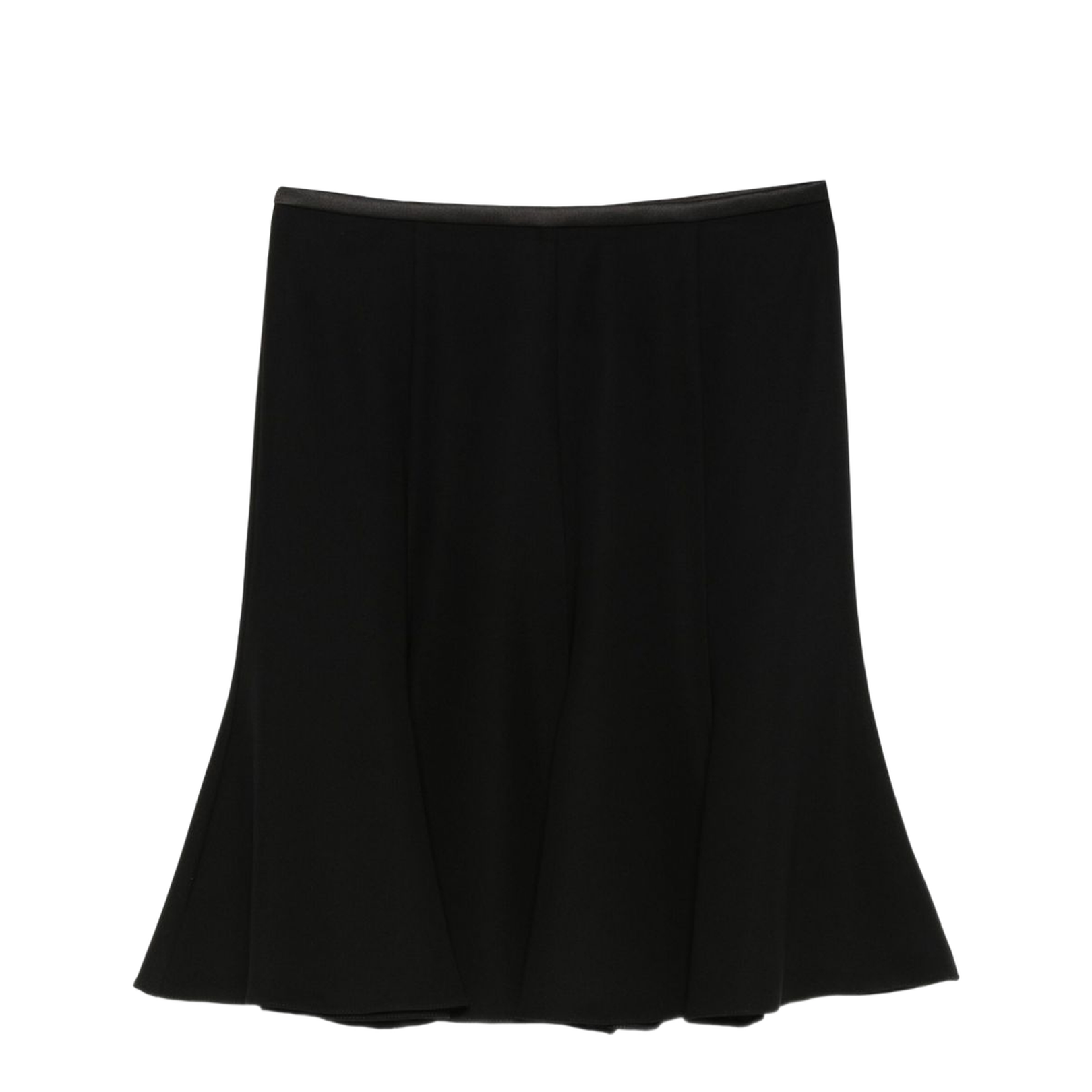 Flared Hem Skirt Black