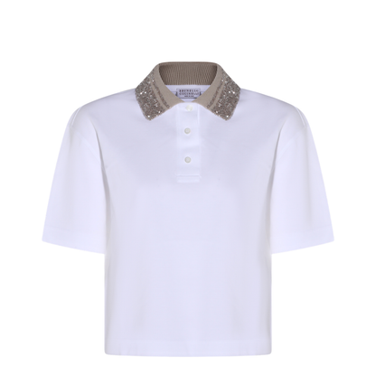 Polo Shirt With Dazzling Collar